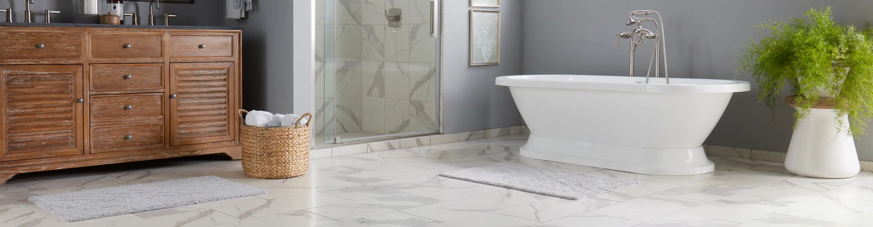 Tile in bathroom